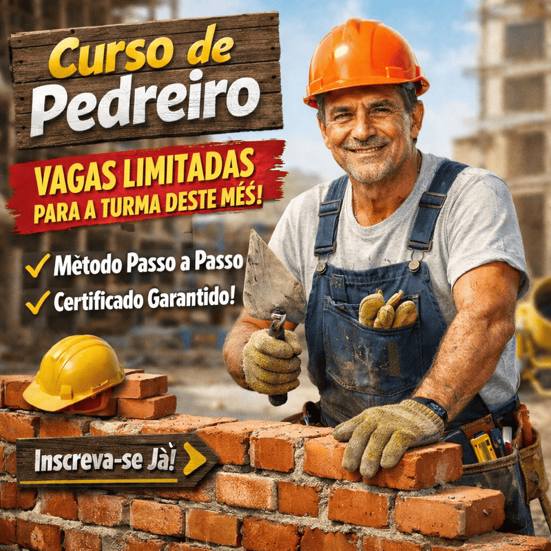 Imagem de ACESSO PRATA Curso de Pedreiro.