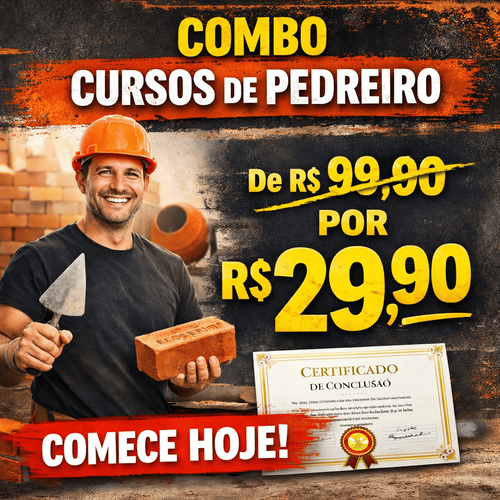 Imagem de ACESSO OURO Curso de Pedreiro.