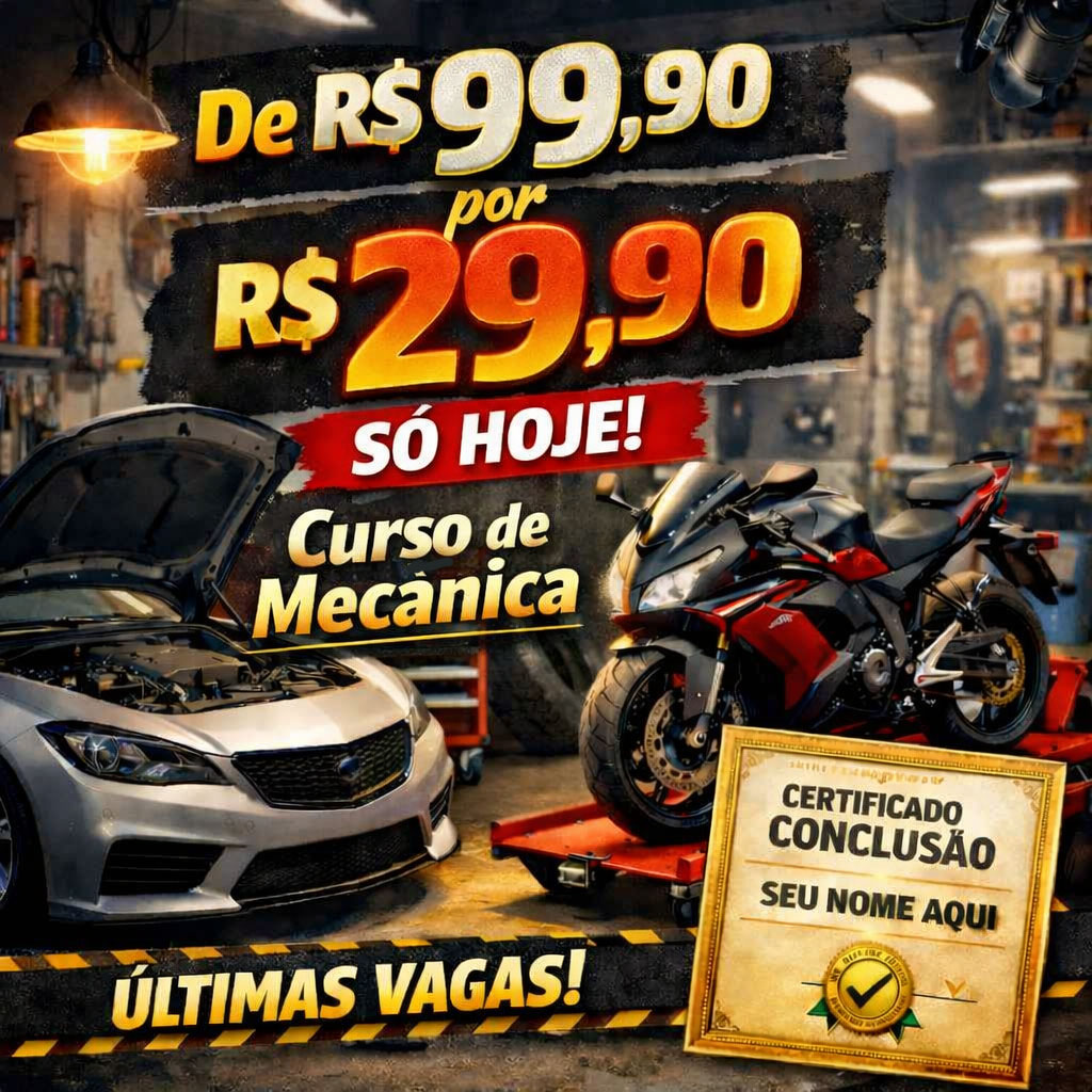 Imagem de Curso de Mecânica Carro e Moto